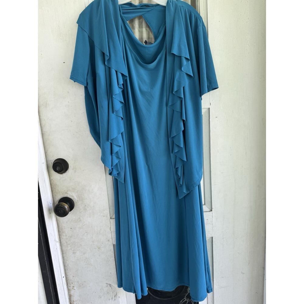 Taina B. Dress Size 20W Bright Blue